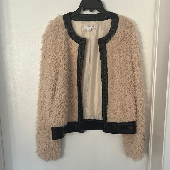 Love Riche Jackets & Blazers - Love Riche Fuzzy Cropped Open Jacket